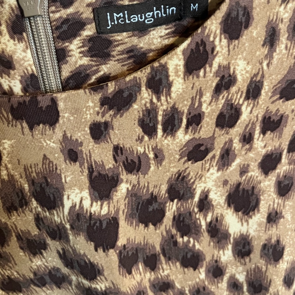J. Mclaughlin Leopard Print Size Medium - image 4